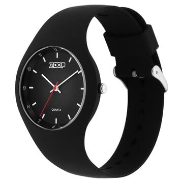 Zoop By Titan Pop Integrated Quartz Analog Black Dial Silicone Strap Watch for Kids
