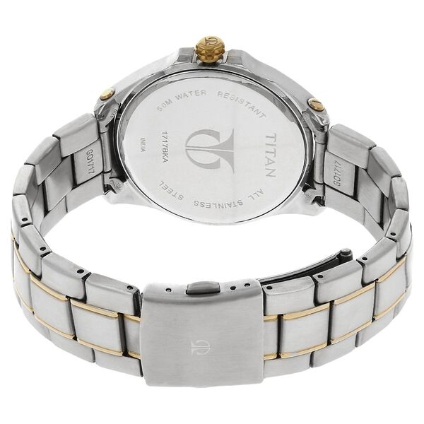 Titan Quartz Multifunction Silver Dial Stainless Steel Strap Watch for Men - image number 3