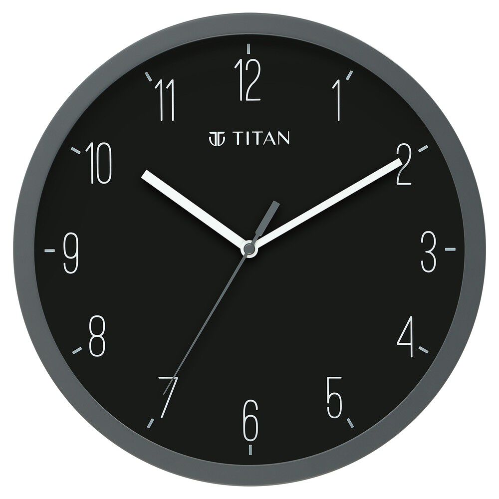 Buy Online Titan Contemporary Colours Wall Clock Grey 32 cm x 32 cm Medium w0073pa04 p Titan