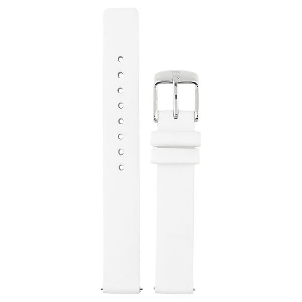 14 mm White Genuine Leather Strap for Women - image number 0