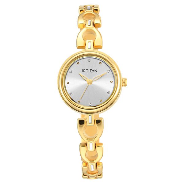 Titan Lagan Silver Dial Analog Metal Strap Watch for Women - image number 2