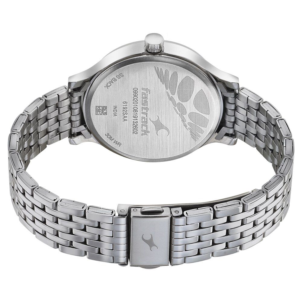 Fastrack titan ss back 30m wr best sale