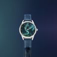 Northern Lights Inspired Poze By Sonata Quartz Analog Blue Dial Blue Leather Strap Watch
