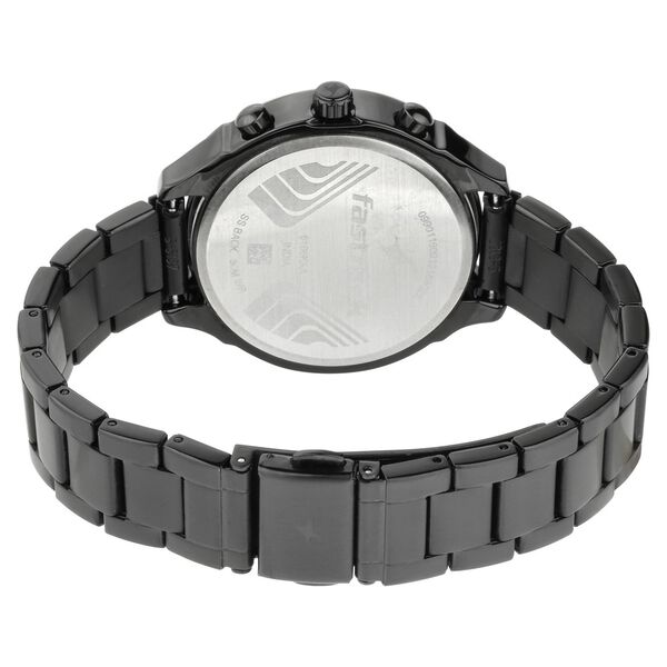 Fastrack All Nighters Quartz Analog Black Dial Stainless Steel Strap Watch for Girls - image number 4