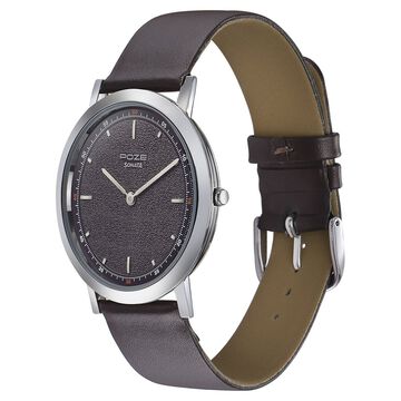 Sonata Poze Quartz Analog Blue Dial Leather Strap Watch for Men