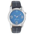 Titan Purple Black Dial Analog Leather Strap watch for Men