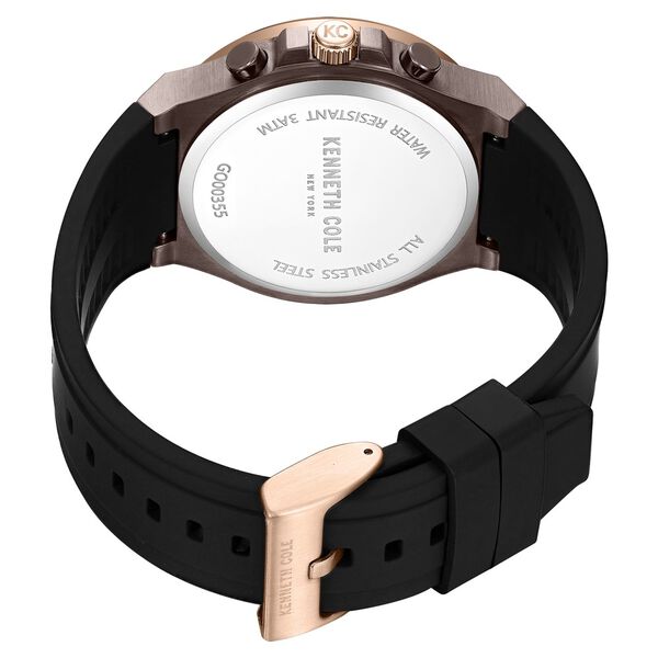 Kenneth Cole Quartz Chronograph Brown Dial Silicone Strap Watch for Men - image number 2