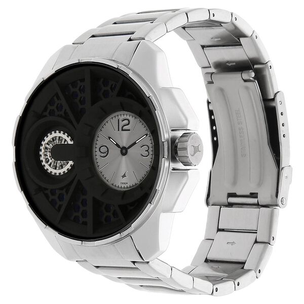 Fastrack Quartz Analog Silver Dial Stainless Steel Strap Watch for Guys - image number 1