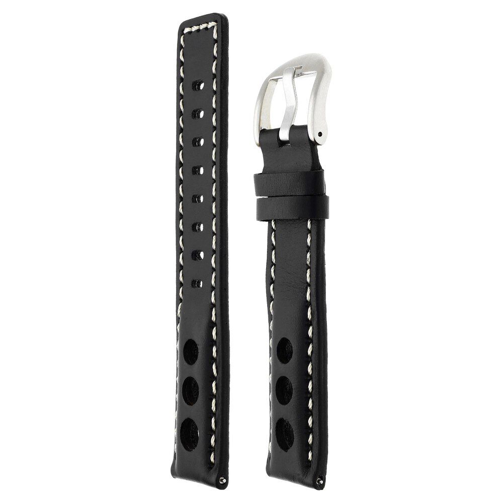 Buy Online 22 mm Black Genuine Leather Straps for Men 1001035022s p Titan