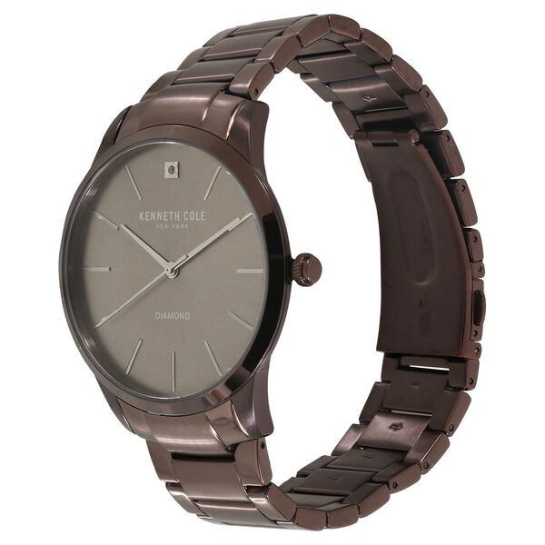 Kenneth Cole Quartz Analog Grey Dial Metal Strap Watch for Men - image number 1