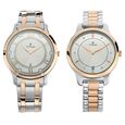 Titan Bandhan Quartz Analog with Date Silver Dial Two Toned Stainless Steel Strap Watch For Couple - image number 0