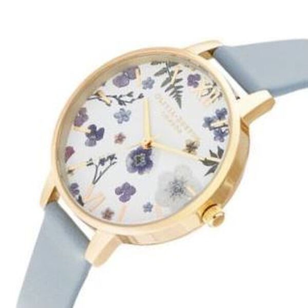 Olivia Burton Quartz Analog White Dial Leather Strap Watch for Women - image number 1