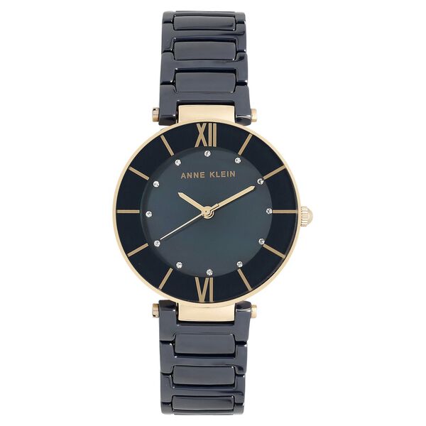 Anne Klein Quartz Analog Blue Dial Ceramic Strap Watch for Women - image number 0