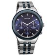 Sonata Eternia Quartz Multifunction Green Dial Metal Strap Watch For Men