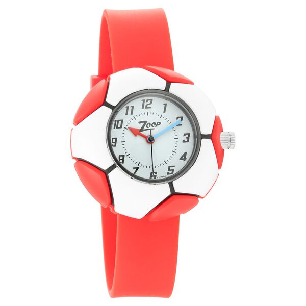Zoop Analog Watch with White Dial & Red Strap for Boys Kids, from House of Titan - image number 0