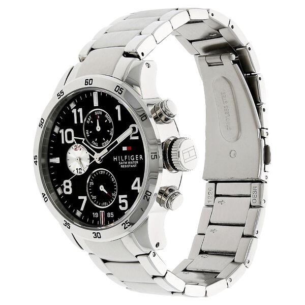 Tommy Hilfiger Quartz Analog Black Dial Metal Strap Watch for Men - image number 1