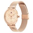 Tommy Hilfiger Quartz Multifunction Brown Dial Rose Gold Stainless Steel Strap Watch For Women - image number 1