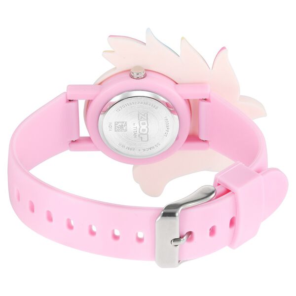 Zoop Friends From Nature Quartz Analog Pink Dial Pink Polyurethane Strap Watch For Kids - image number 4