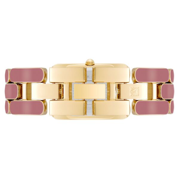 Anne Klein Quartz Analog Pink Dial Golden Plastic Strap Watch For Women - image number 2