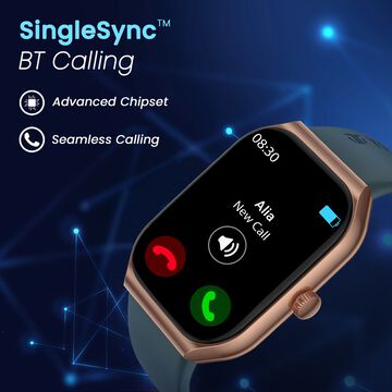 Titan Smart Watch with 4.97 CM Super AMOLED Display | 410 x 502 Pixel Resolution | AI Voice Assistant | Multiple Menu Styles With Teal Strap