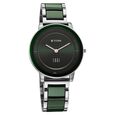 Titan Edge Melange Quartz Analog Green Dial Green Steel & Ceramic Strap Watch For Women - image number 1