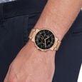 Tommy Hilfiger Quartz Multifunction Black Dial Brown Stainless Steel Strap Watch For Men - image number 3