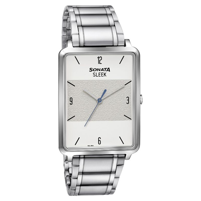 Sonata Quartz Analog Stainless Steel Strap Watch for Men
