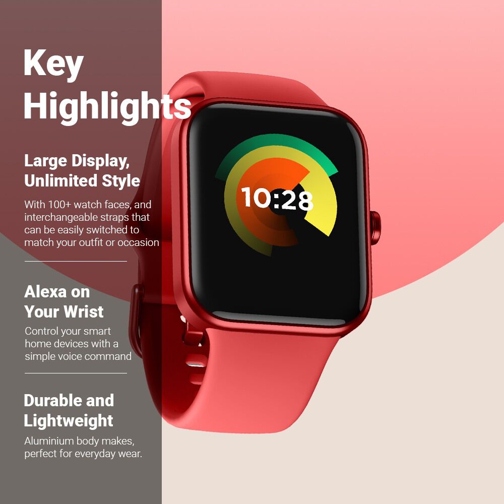 Apple watch with red discount dial