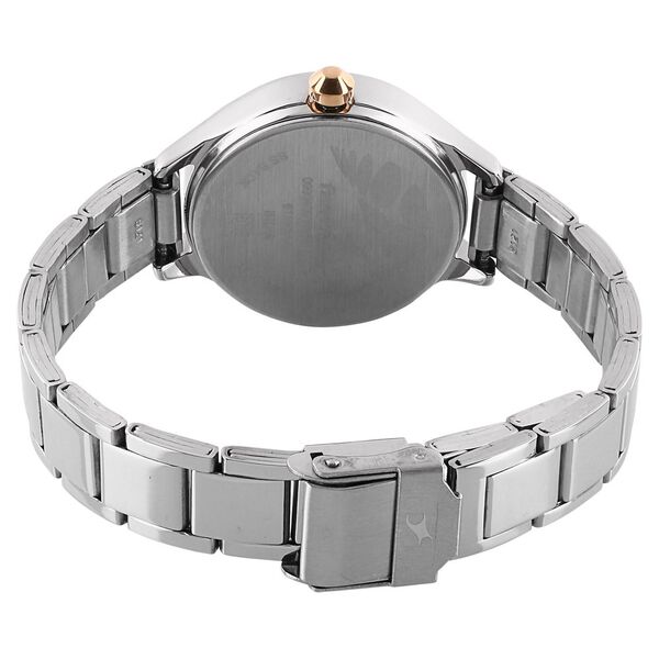 Fastrack Quartz Analog White Dial Metal Strap Watch for Girls - image number 3