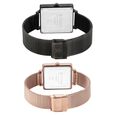 Titan Bandhan Black Dial Quartz Multifunction Stainless Steel Strap watch for Couple - image number 4