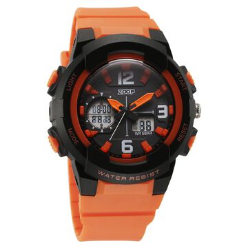 Zoop Pop Upgrages Quartz Analog Digital Black Dial Plastic Strap Watch For Kids
