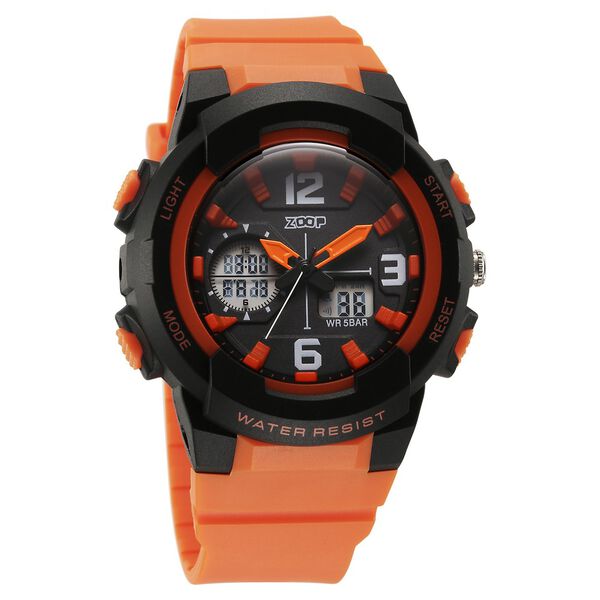 Zoop Pop Upgrages Quartz Analog Digital Black Dial Plastic Strap Watch For Kids - image number 1
