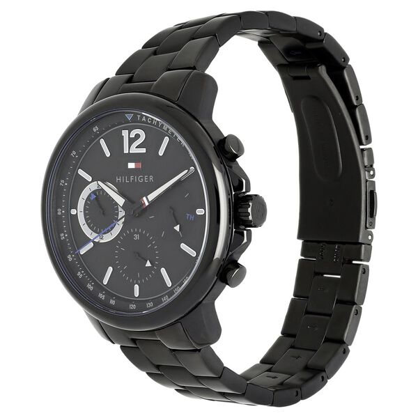 Tommy Hilfiger Quartz Multifunction Black Dial Metal Strap Watch for Men - image number 2