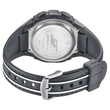 SF Digital Dial Black PU Strap Watch for Men