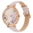 Olivia Burton Quartz Analog Multicoloured Dial Leather Strap Watch for Women - image number 2