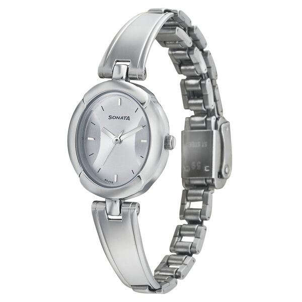 Sonata Essentials Silver Dial Women Watch With Stainless Steel Strap - image number 1