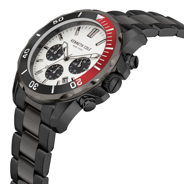 Kenneth Cole Quartz Chronograph White Dial Stainless Steel Strap Watch for Men - image number 1