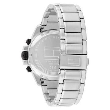 Tommy Hilfiger Quartz Multifunction Blue Dial Silver Stainless Steel Strap Watch For Men