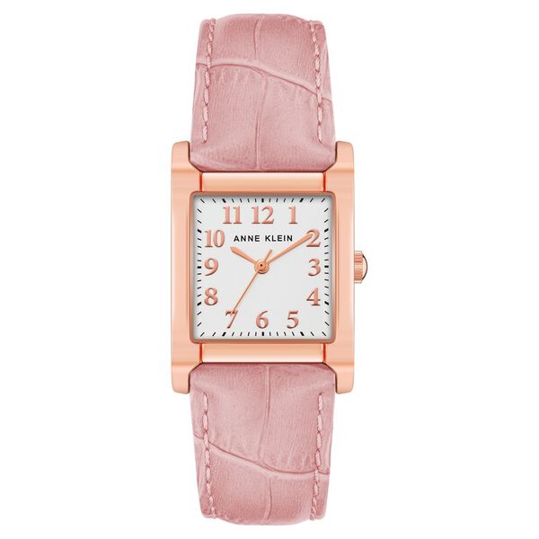 Anne Klein Quartz Analog Silver Dial Leather Strap Watch for Women - image number 0