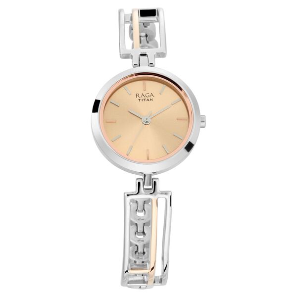 Titan Raga Viva Rose Gold Dial Women Watch With Metal Strap - image number 0