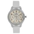 Titan Quartz Analog Silver Dial Leather Strap Watch for Women