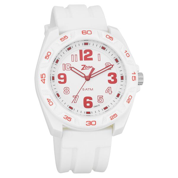Zoop By Titan Quartz Analog White Dial Silicone Strap Watch for Kids - image number 0