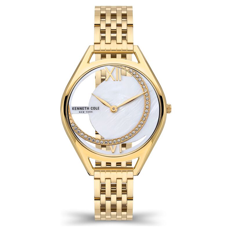 Kenneth Cole Quartz Analog White Dial Stainless Steel Strap Watch for Women