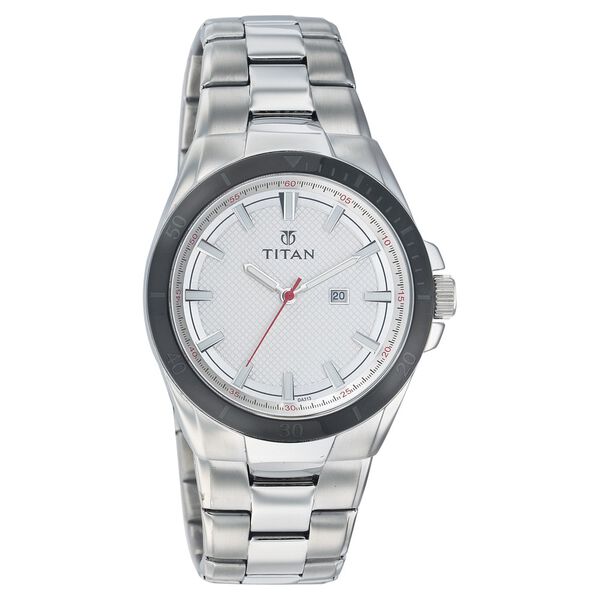 Titan Quartz Analog with Date White Dial Watch for Men - image number 0