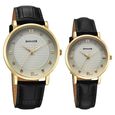 Sonata Perfect Pairs Quartz Analog White Dial Brown Leather Strap Watch For Couple