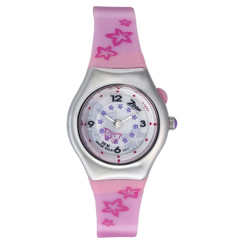 Zoop By Titan Quartz Analog White Dial Plastic Strap Watch for Kids
