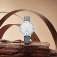 Titan Edge Quartz Analog Grey Dial Grey Leather Strap Watch For Women - image number 6