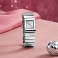 Vyb Successor By Fastrack Quartz Analog Silver Dial Silver Metal Strap Watch For Girls - image number 0