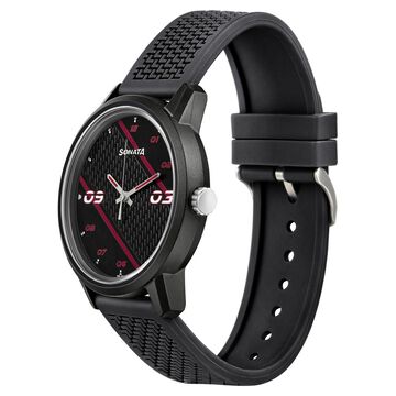 Sonata Quartz Analog PU Strap Watch for Men
