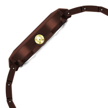Anne Klein Quartz Analog Brown Dial Ceramic Strap Watch for Women